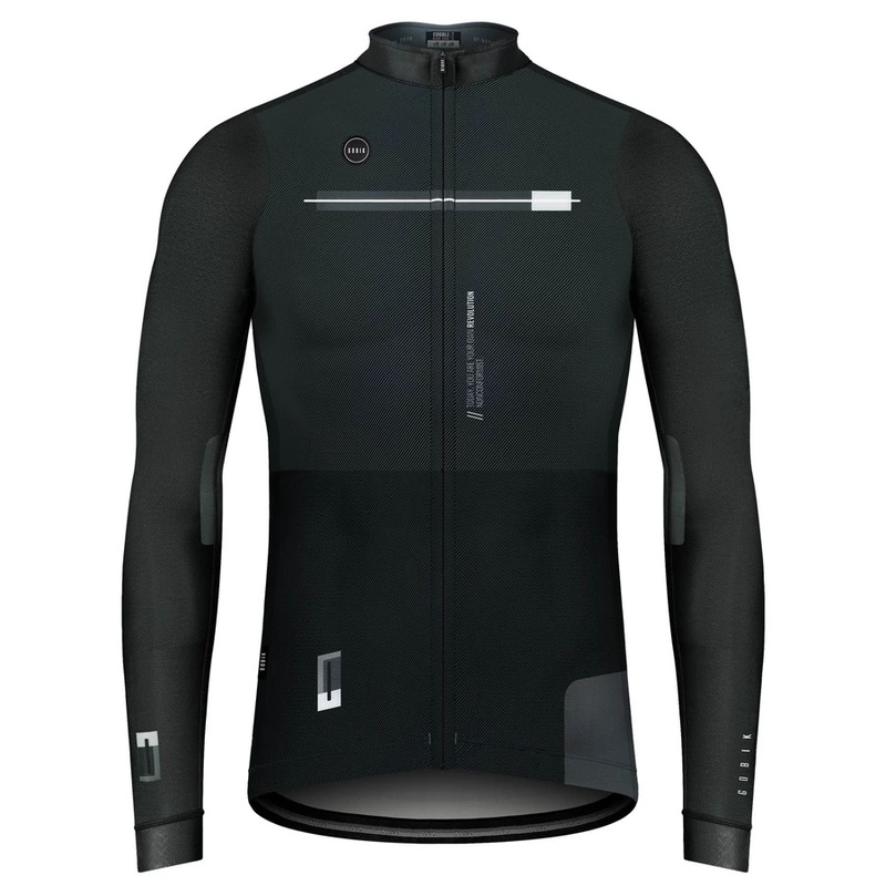 Gobik MAILLOT MAN MANCHE LONGUE SUPERCOBBLE DARK COAL