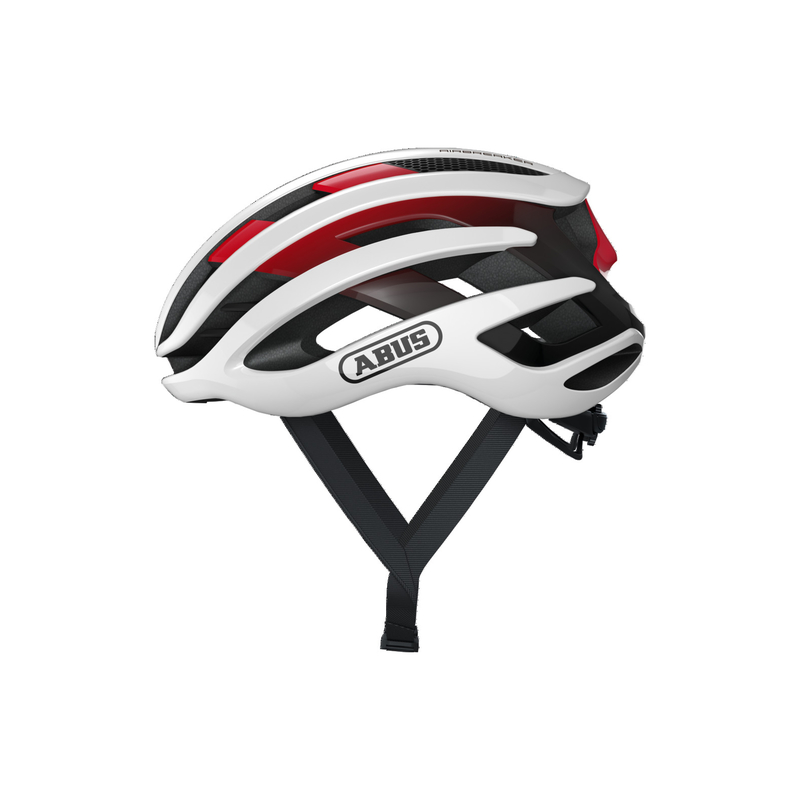 ABUS Casque Route Abus AirBreaker Blanc / Rouge