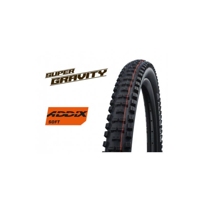 SCHWALBE SCHWALBE BIG BETTY - ADDIX SOFT - NOIR - TUBELESS EASY - HS608 - SUPER GRAVITY - 27X2.4