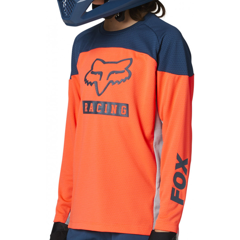 FOX YOUTH DEFEND LS JERSEY GRAPHIC ATOMIC PUNCH