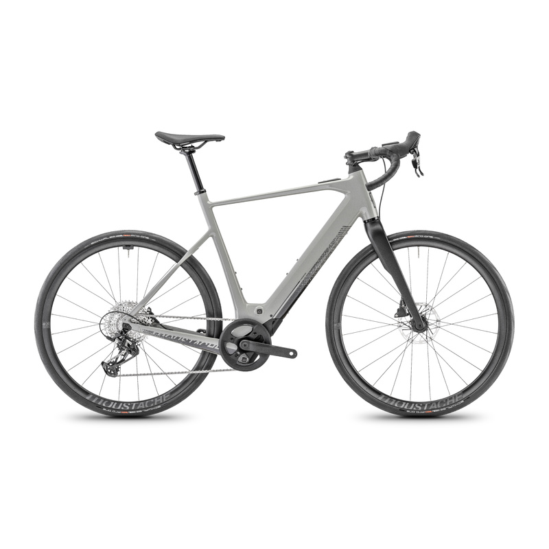 Moustache Vélo route électrique Moustache dimanche 28.4 gris silex brillant