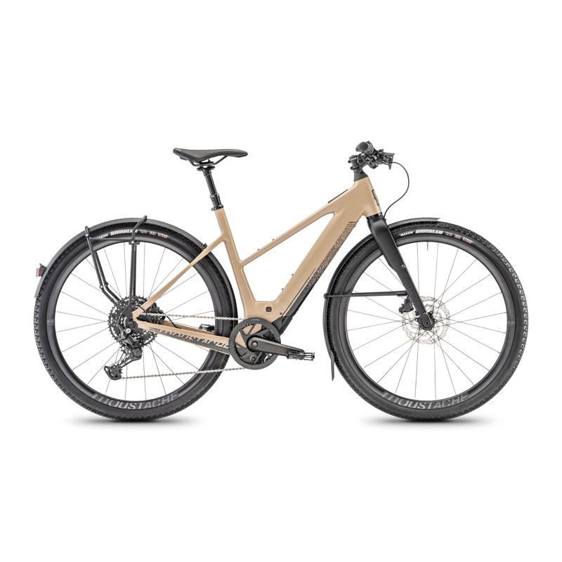 Moustache Vélo route électrique Moustache dimanche 29.2 eq open beige sable mat